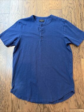 Goodlife Navy Short-Sleeve Henley Tee